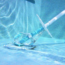 robot cleaner inside pool