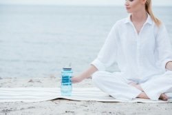 Water Bottle Near the Sea Shore